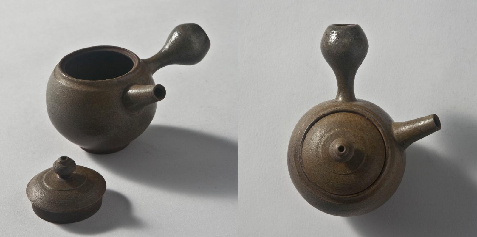 簡銘兆 柴燒 橫柄茶壺